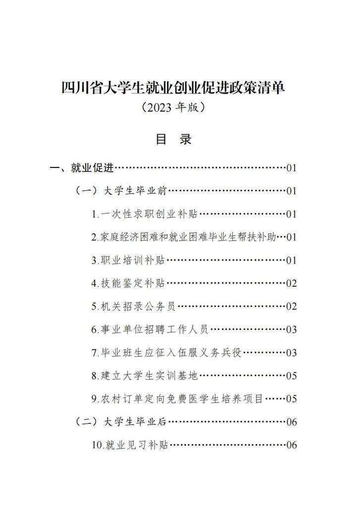 四川省大学生就业创业促进政策清单（2023年版）_02.jpg